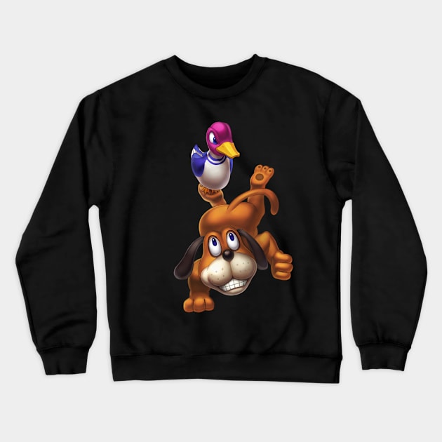 Duck Hunt Crewneck Sweatshirt by hybridmink